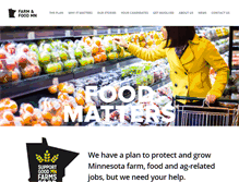 Tablet Screenshot of farmandfoodmn.org